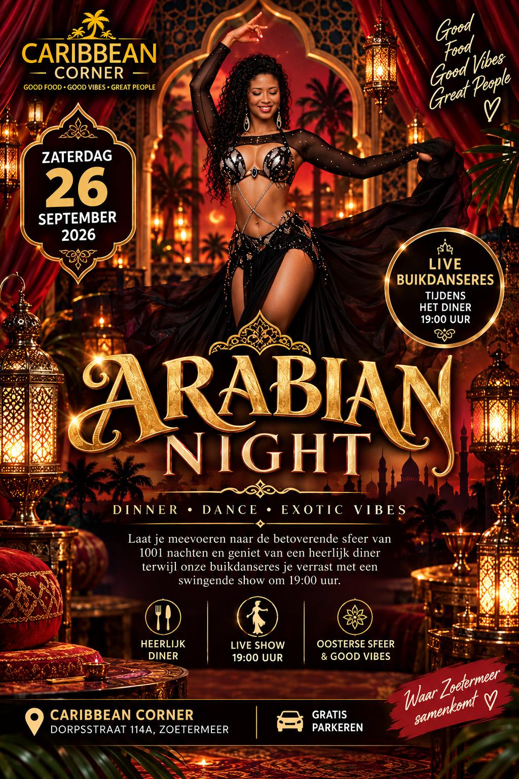 Arabian Night bij Caribbean Corner in Zoetermeer